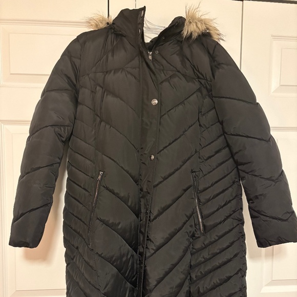 Women's TOWER by London Fog Faux-Fur Hood Down-Fill Coat - Picture 1 of 3